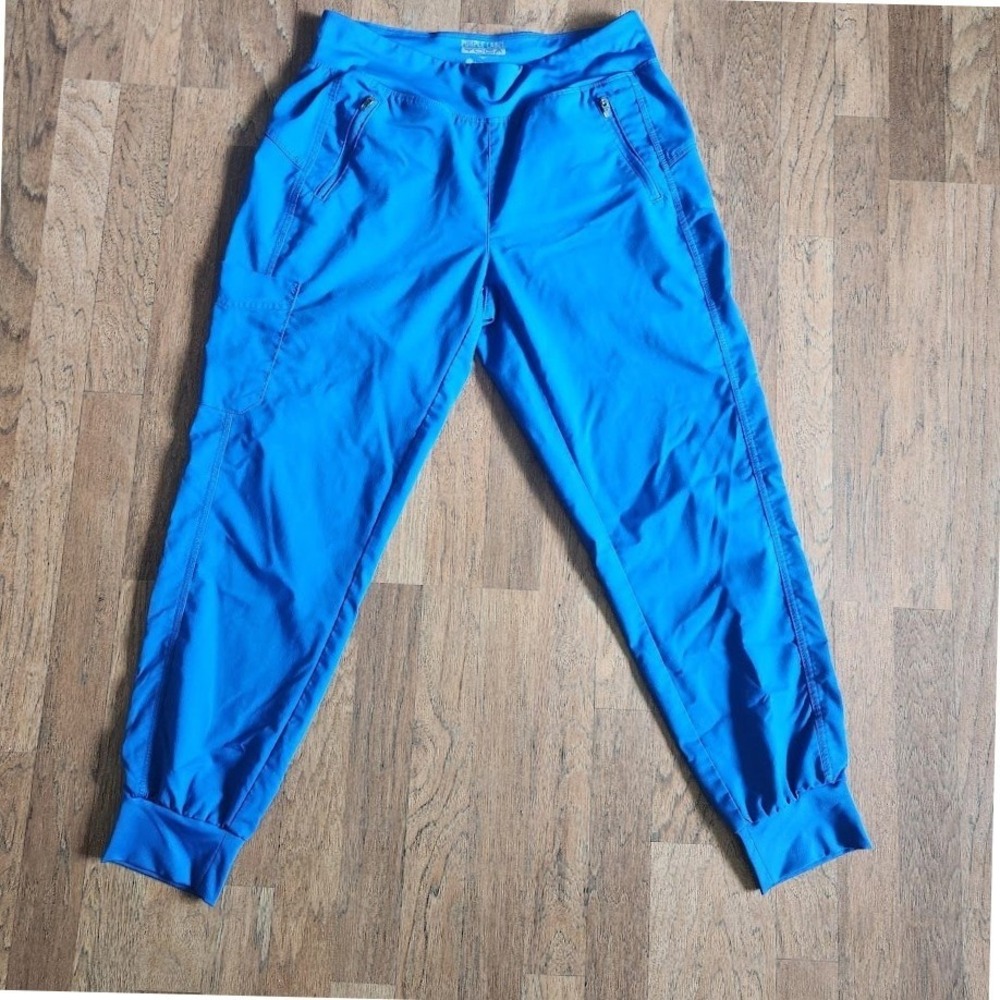 Healing Hands Purple Label Yoga Scrub Jogger Pants Blue Womens Medium 349
